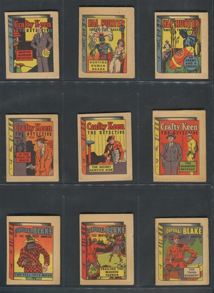 R25 Goudey Gum Thrilling Stories Lot of (14) Booklets