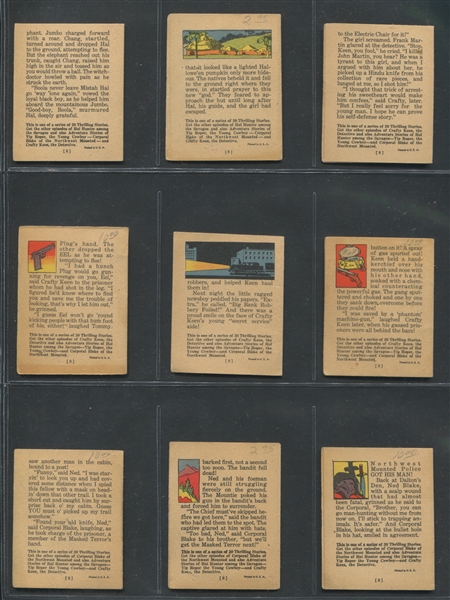 R25 Goudey Gum Thrilling Stories Lot of (14) Booklets