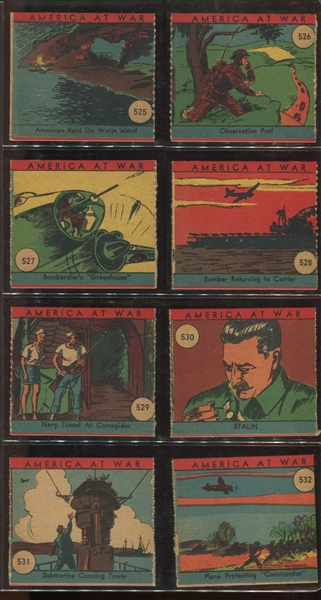 R12 America at War Strip Card Complete Set of (48) Cards