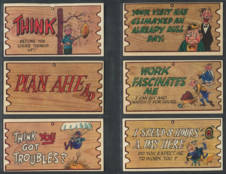 1959 Topps Wacky Plaks Complete Set of (88) Cards