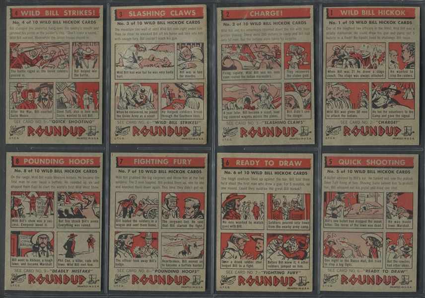 1956 Topps Round-Up Complete Set of (80) Cards