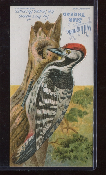 Fantastic Willimatic Thread Die Cut Bird Cards Lot of (3) Cards