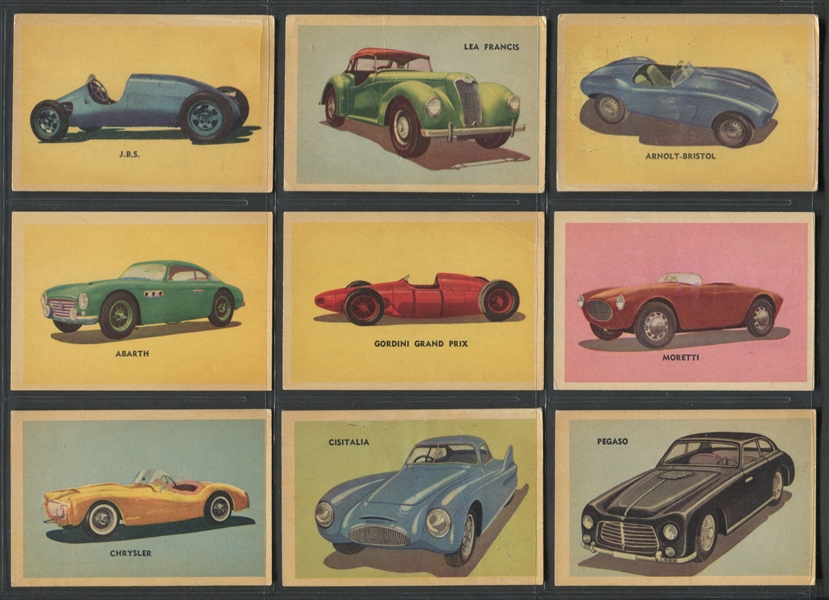 V339-14 Parkhurst Gum Sports Cars Complete Set of (42) Cards