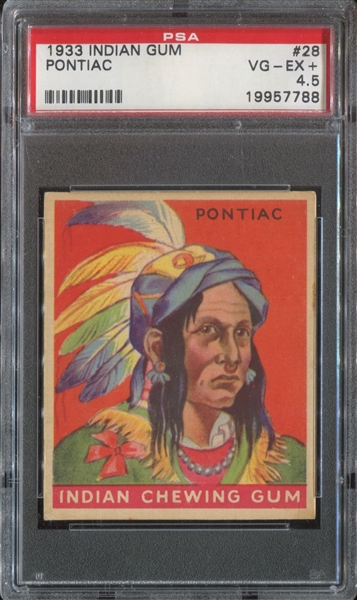 R73 Goudey Indian Gum Lot of (2) PSA-Graded Series of 96 Cards