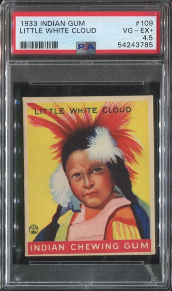 R73 Goudey Indian Gum #109 Little White Cloud (Series of 264) PSA4.5 VG-EX+