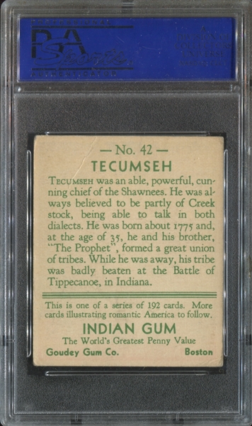 R73 Goudey Indian Gum Lot of (3) PSA-Graded Cards