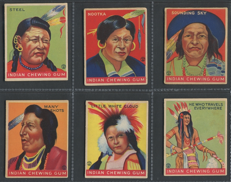 R73 Goudey Indian Gum Mixed Lot of (12) Cards