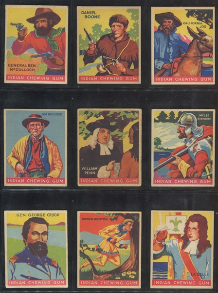 R73 Goudey Indian Gum Lot of (14) Series of 96 Cards