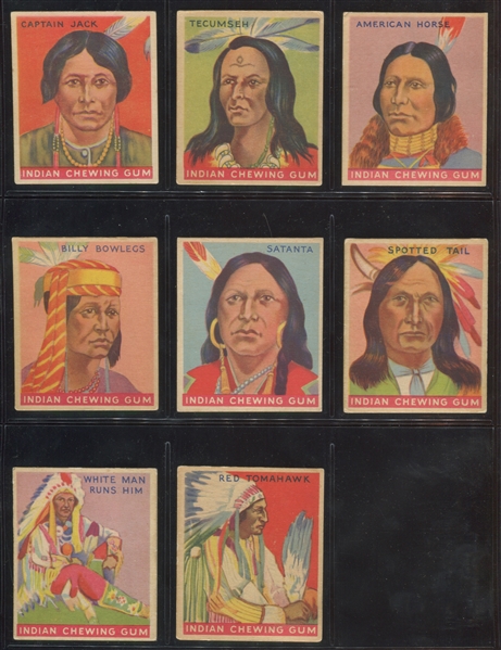 R73 Goudey Indian Gum Lot of (17) Series of 96 Cards
