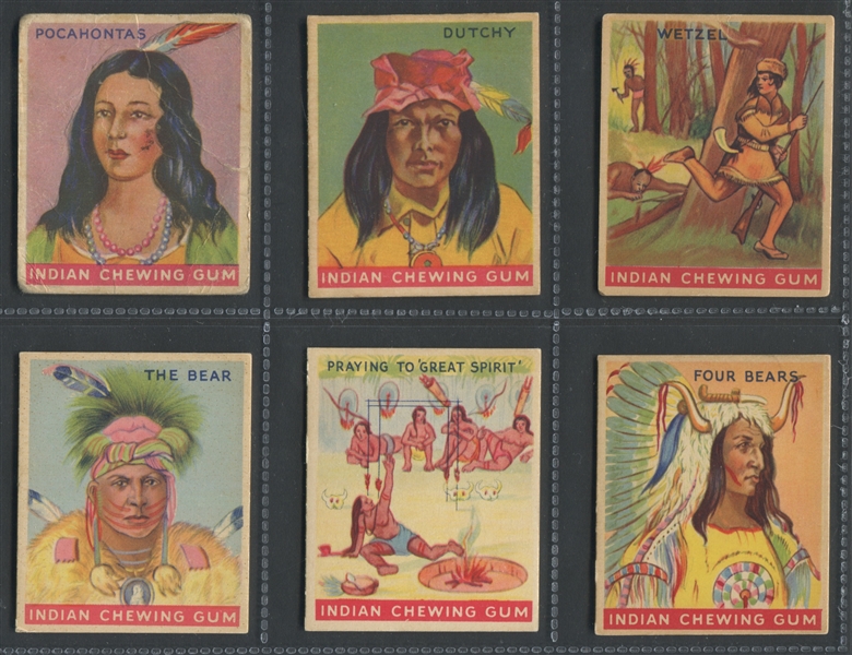 R73 Goudey Indian Gum Lot of (12) Series of 192 Cards