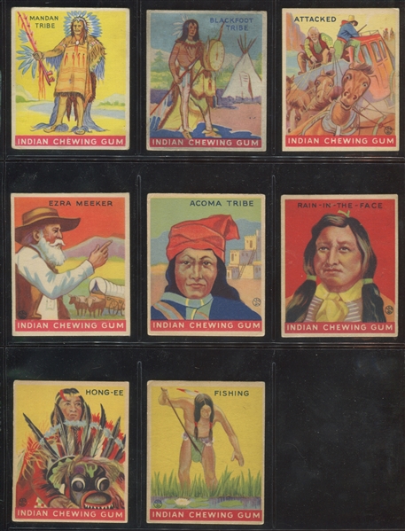 R73 Goudey Indian Gum Mixed Series Lot of (17) Cards