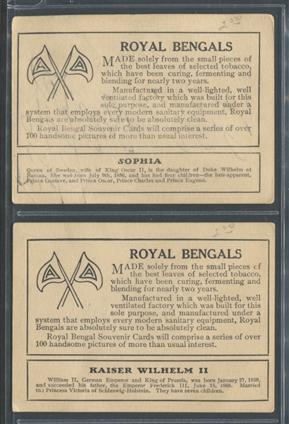 T103 Royal Bengals Souvenir Cards Lot of (11) Cards