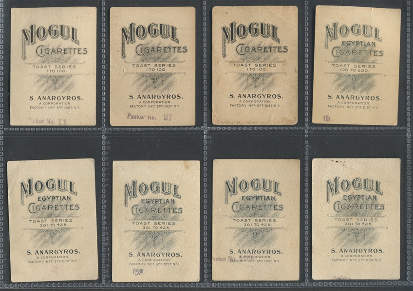 T112 Mogul Egyptian Cigarettes Toast Series Lot of (24) Cards