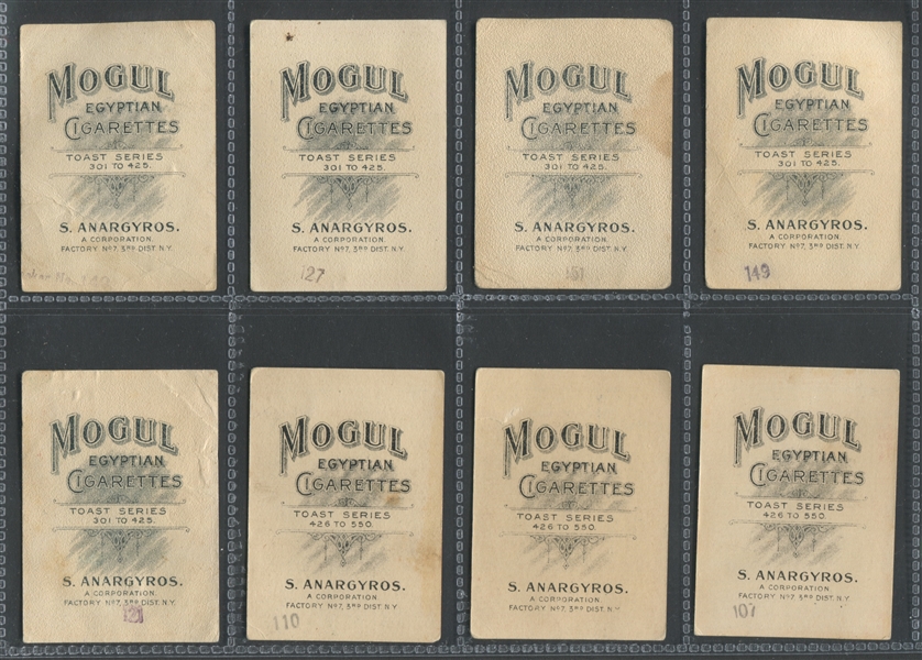 T112 Mogul Egyptian Cigarettes Toast Series Lot of (24) Cards