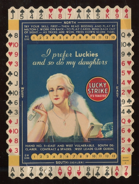 T12 Lucky Strike Bridge Game Hands Lot of (28) Cards
