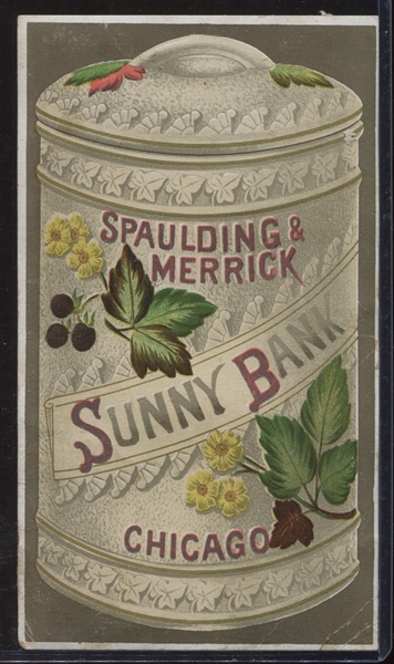Fantastic Spaulding and Merrick Sunny Bank Tobacco Advertising Trade Card