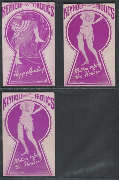 1930's Mutoscope Keyhole Frolics Lot of (15) Cards