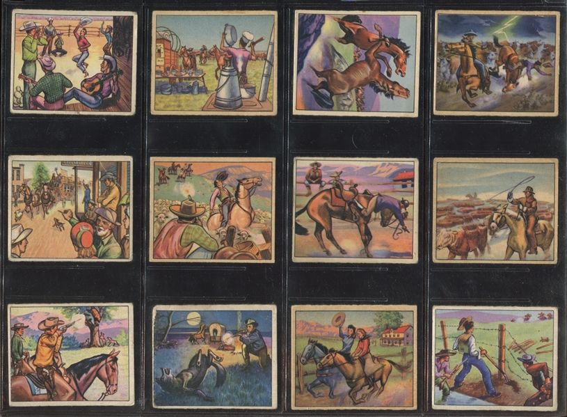 1949 Bowman Wild West Complete Set of (180) Cards