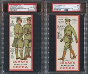 V15 Cowans Insignia of Canadian Militia Lot of (2) PSA-Graded Cards