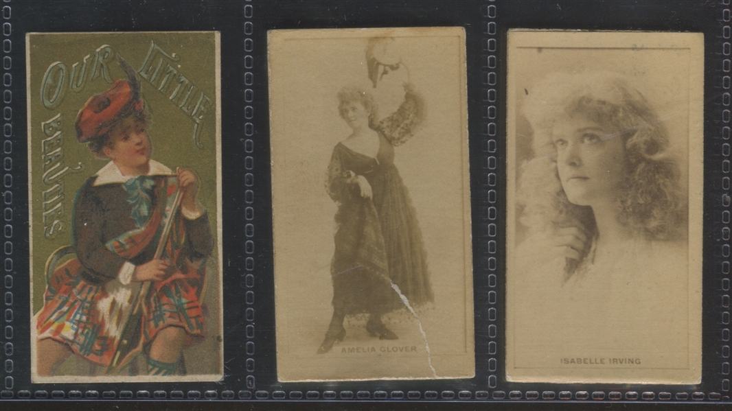 Mixed Lot of (4) 19th Century Trade Cards with N245 and N58