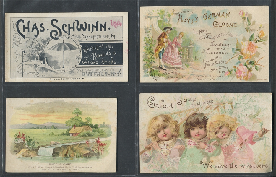 Mixed Lot of (7) Trade Cards