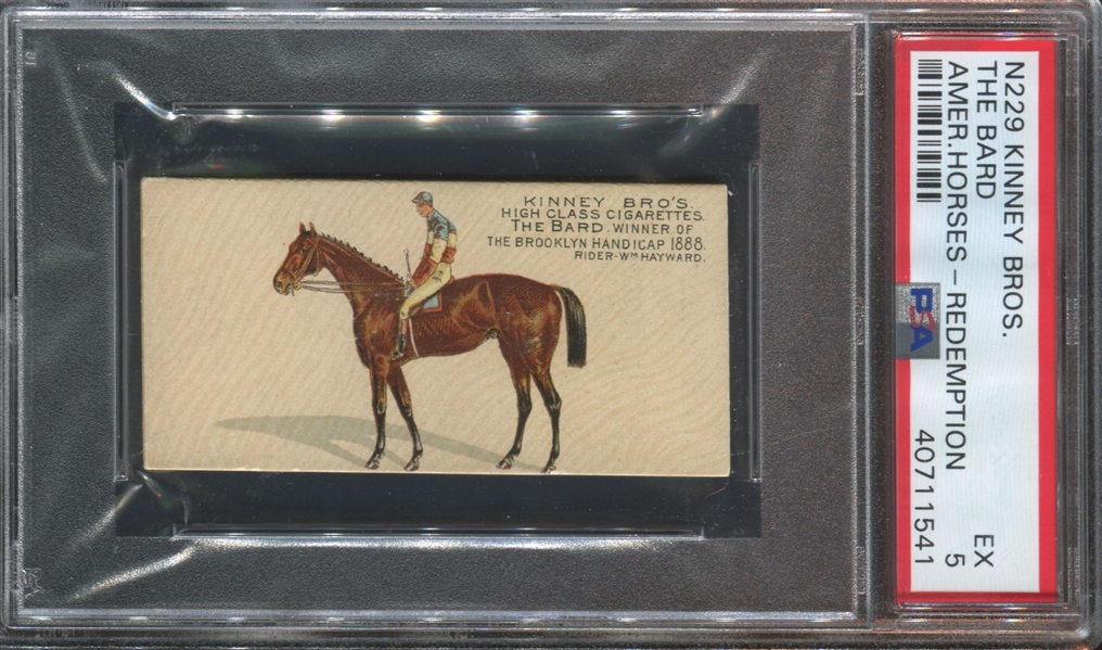 N229 Kinney American Horses (Redemption Back) Lot of (2) PSA-Graded Cards