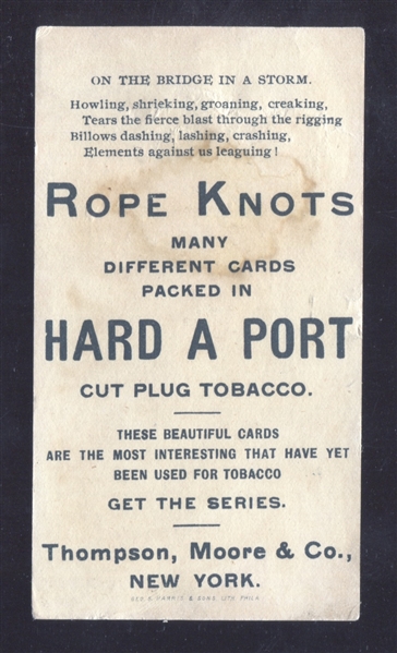 N459 Hard-A-Port Rope Knots Lot of (2) Tough Cards