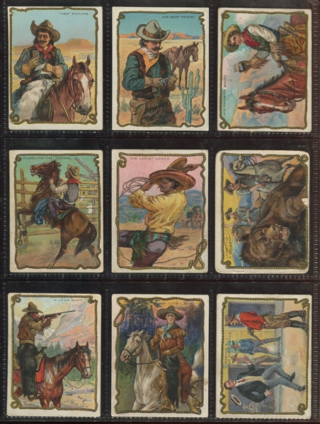 T53 Hassan Cowboys Complete Set of (49) With Extra An Exciting Game Fantasy Card