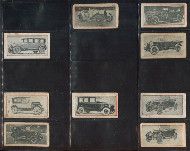 1930's Griffith's Confectionery Goblins Large Lot of (152) Tough Automobile Cards