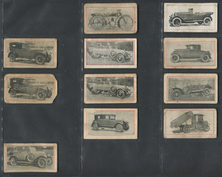 1930's Griffith's Confectionery Goblins Large Lot of (152) Tough Automobile Cards