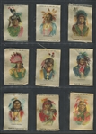 S67 American Tobacco American Indian Silks Complete Set of (50) Silks