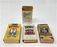 Mixed Lot of (4) Cigarette Boxes