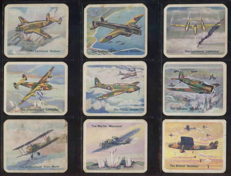 V407 Cracker Jack U.N. Battle Planes (147 series) Near Complete Set (111/147) of Cards