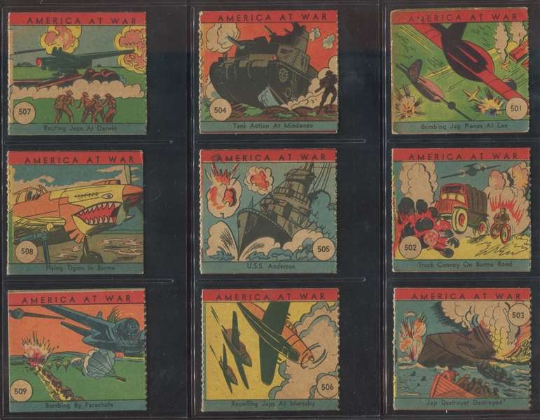 R12 W.S.N.Y. America At War Complete (48) Card Set