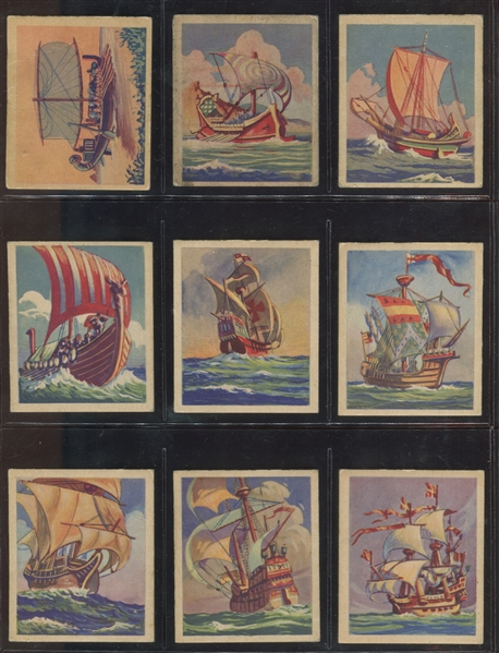 R135 Package Confectionery Beautiful Ships Complete Set of (24) Cards