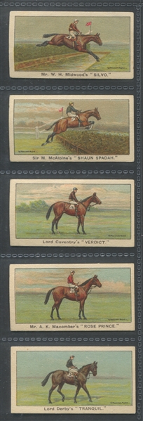 1925 Alexander Boguslavsky Turf Cigarettes Winners on the Turf Complete Set of (25) Cards