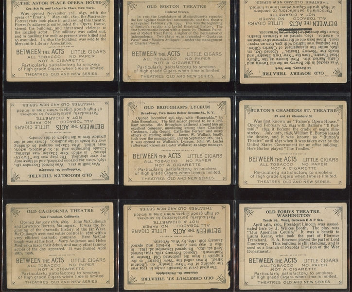 T108 Between the Acts Theaters Old and New Complete Set of (50) Cards