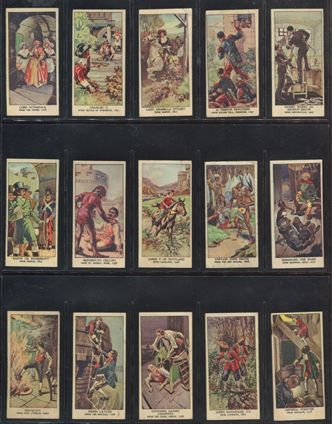 1938 Mars Confectionery Famous Escapes Complete Set of (50) Cards