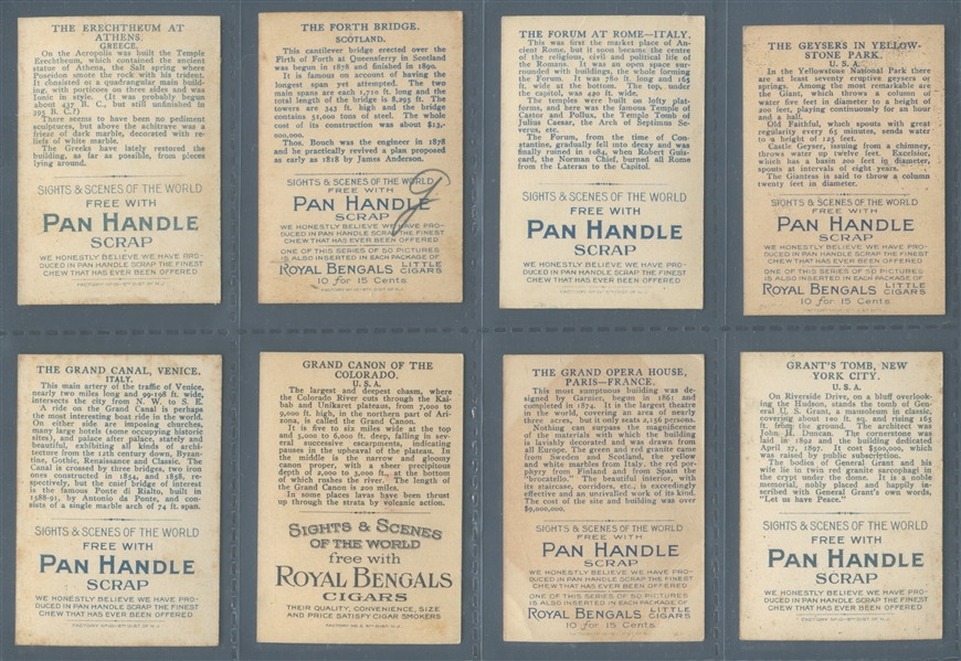 T99 Pan Handle Scrap Sights and Scenes of the World Complete set of (50) Cards