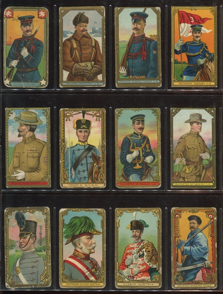 T80 Military Series Complete Set of (50) Cards with (10) TOUGH Uzit, Old Mill and Lenox Backs