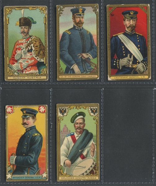 T80 Military Series Lenox Back Lot of (5) Cards