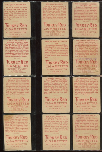 T72 Turkey Red Hudson-Fulton Complete Set of (25) Cards