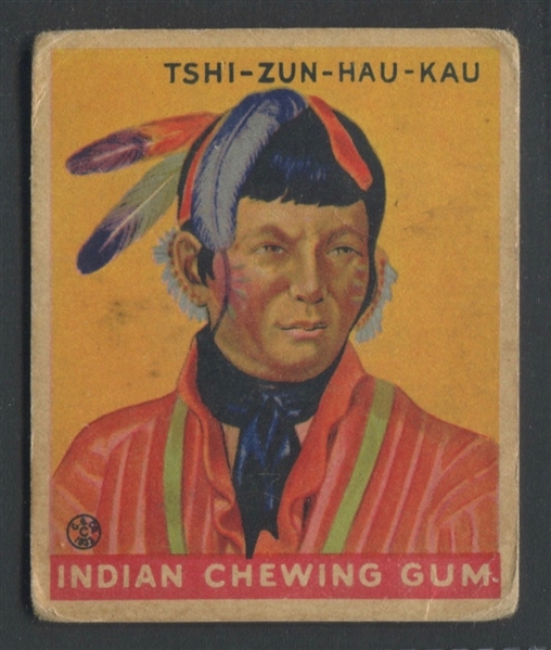 R73 Goudey Indian Gum Lot of #196 Tshi-Zun-Hau-Kau Series of 288