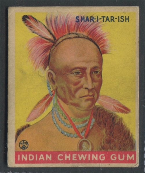 R73 Goudey Indian Gum Lot of #200 Shar-I-Tar-Ish Series of 288