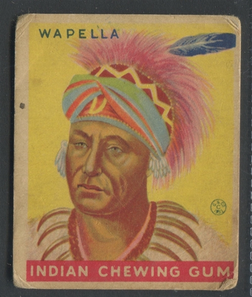 R73 Goudey Indian Gum #170 Wapella Series of 288