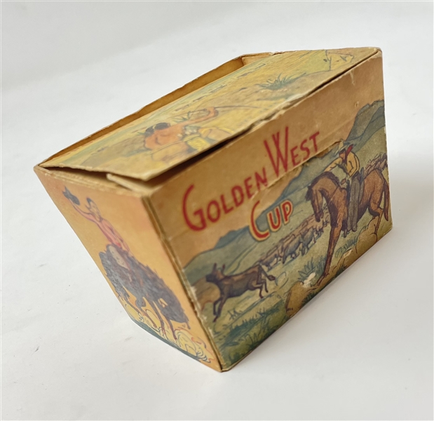 Interesting Country Club Ice Cream Golden West Cup Box
