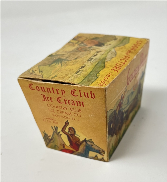 Interesting Country Club Ice Cream Golden West Cup Box