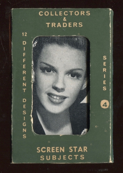 1940s W- Screen Star Subjects - Series 4 Pack/Box (12 Cards) - Featuring Judy Garland