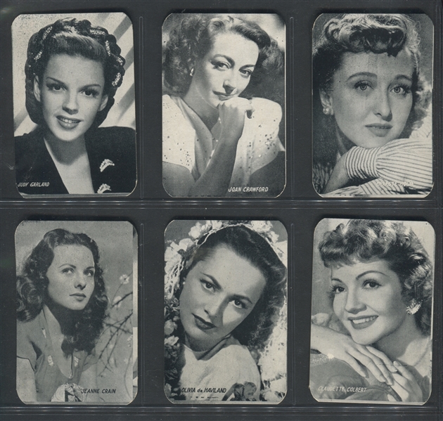 1940s W- Screen Star Subjects - Series 4 Pack/Box (12 Cards) - Featuring Judy Garland