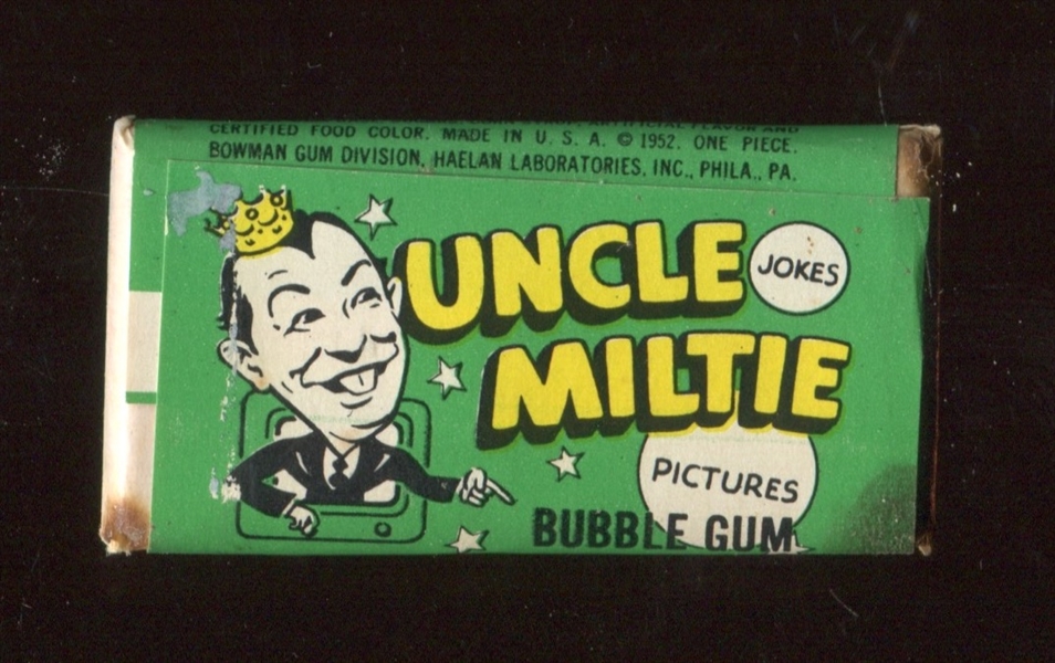 R701-7 Bowman Uncle Miltie (Milton Berle) Bubble Gum Unopened Pack VERY SCARCE